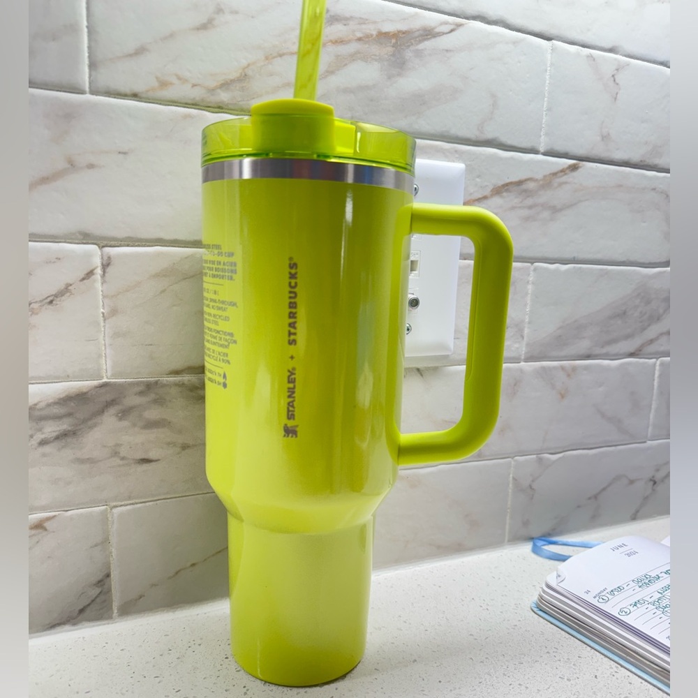 NEW SUMMER STARBUCKS X STANLEY LIME GREEN CUP!